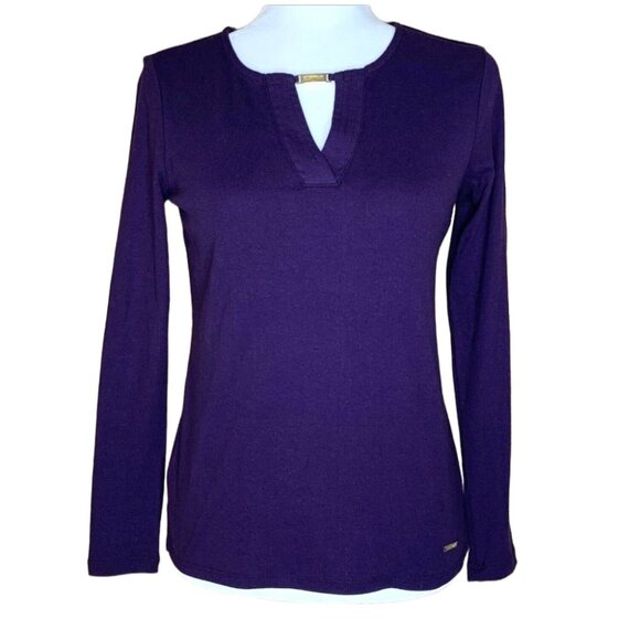 Ellen Tracy Women's Crew Neck Long Sleeve Sweaters Blackberry Size S Petite - Picture 1 of 10
